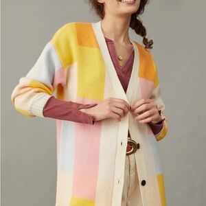 Amadi x Anthropologie Colorblock Lexie Cardigan